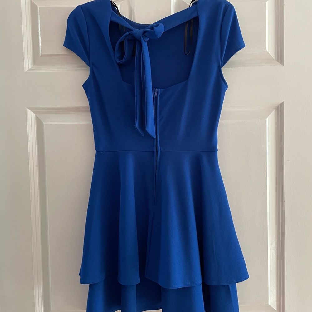 B Darlin Vibrant Blue Dress with Zipper